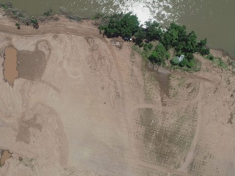 Vista Aérea - Sítio Arqueológico Albino Marzari - Dona Francisca - RS